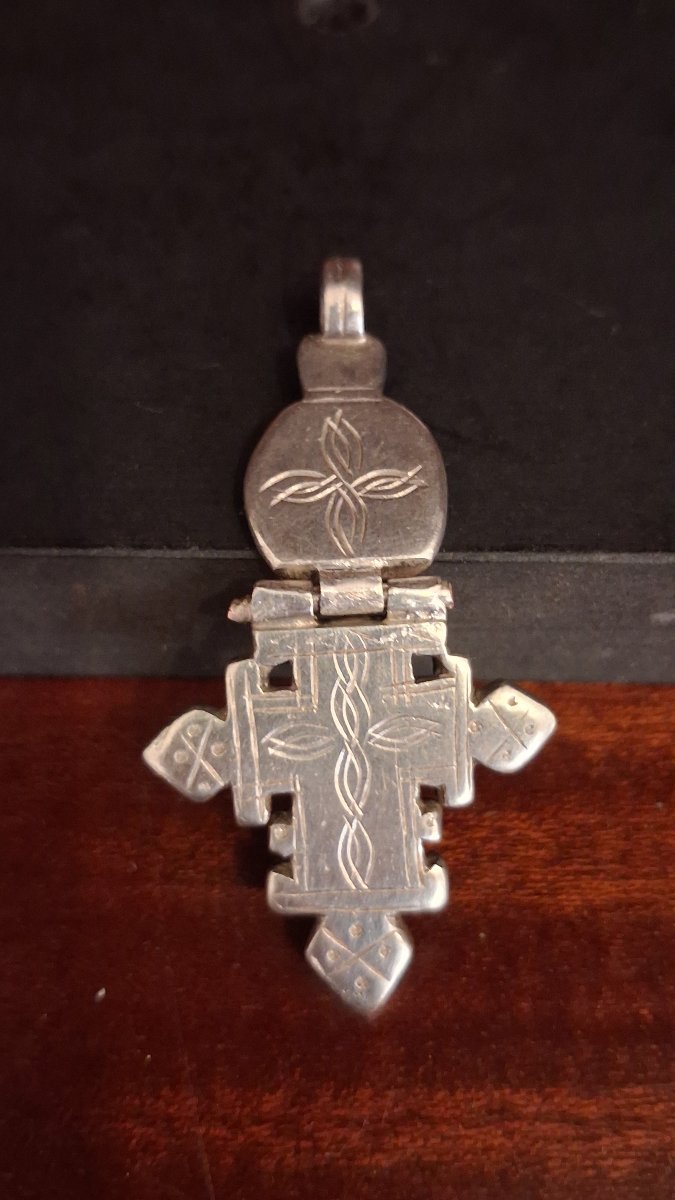 Ethiopian Orthodox Cross Pendant - Ethiopia, 20th Century Or Earlier-photo-2