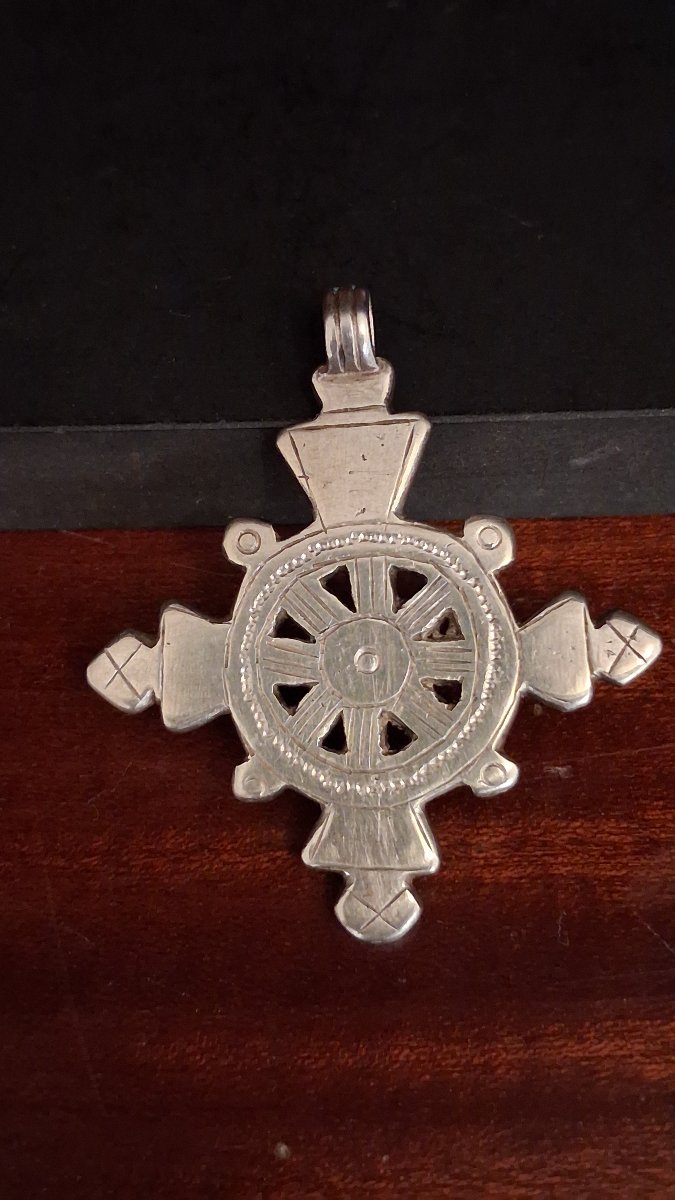 Pendentif croix Orthodoxe Ethiopienne - Ethiopie, 20ème siècle ou antérieur -photo-3