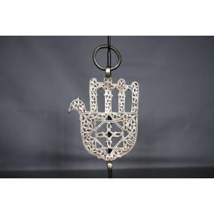 Hamsa Or Hand Of Fatima In Bronze - Morocco, 19th-early 20th Century