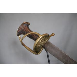 Fort Sabre De Vénerie (chasse) - Germanique Ou Europe Centrale, 17ème Début 18ème Siècle