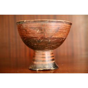 Coupe sur pied en céramique Précolombienne - Colombie, Equateur, culture Narino (Capuli)