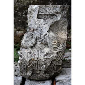 Haut-relief en pierre sculptée- France, art roman, XI-XIIème siècle