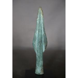 Art Gaulois, pointe de javelot en bronze - France, âge du bronze final (1400-800 av JC)