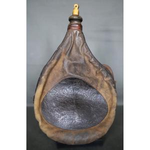 Art populaire Basque - Gourde traditionnelle xahakoa - Début 20ème siècle ou antérieur