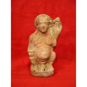 Représentation de Silène en terre cuite - Grèce, période hellénistique (4ème-1er siècle av J.C.