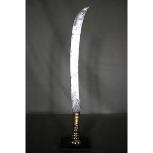 Sabre court Africain - Culture Téké, RDC, Début 20ème ou antérieur