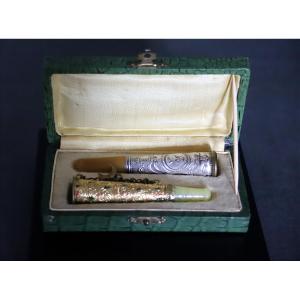 Two Cigarette Lighters In Gift Box - Ottoman Turkey, Circa 1900