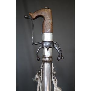 Sabre nimcha fourreau argent 800/1000 - Maroc, 19ème 1ère moitié 20ème siècle