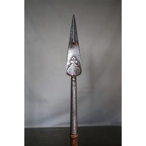 Indian Short Spear With Reinforced Tip - India, 18th–19th Century