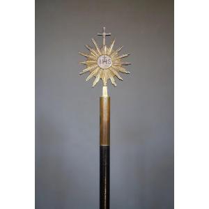 Canne (bâton) de procession Catholique - 19ème siècle