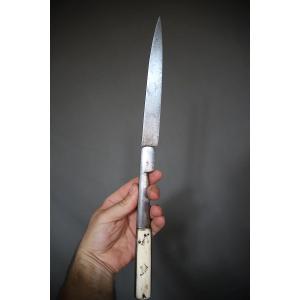 Large Folding Knife, Corsican "vendetta" Style - France, Thiers, Early 20th Century