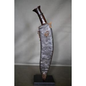 Large Nepalese Knife, Known As A Kukuri, Military-style—nepal, Late 19th Century To First Half Of The 20th Century