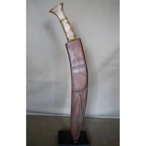 Ancien grand couteau Népalais dit kukri (kukuri) - Népal, 20ème siècle