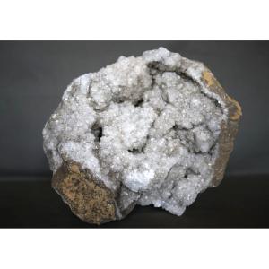 Mineralogy: Minerals, Mineral, Large Quartz Geode From The Landes Region—france, 8.5 Kg
