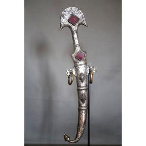 Moroccan Dagger Known As A "koumya" ("gendarme's Hat") - Southern Morocco, 19th Century