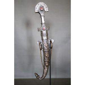 Moroccan Dagger Known As A "koumya" - Southern Morocco, 19th Century