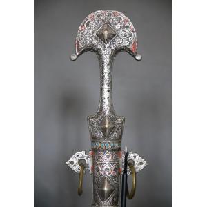 Moroccan Dagger Known As A "koumya" ("gendarme's Hat") - Southern Morocco, 19th Century