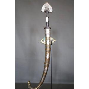 Moroccan Dagger Known As A "koumya" - Morocco, Mesfioua Tribe, 19th Century
