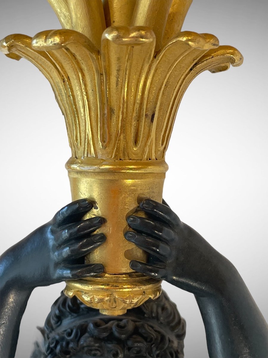 Pair Of Large Sconces (55 Cm). Empire Period-photo-3
