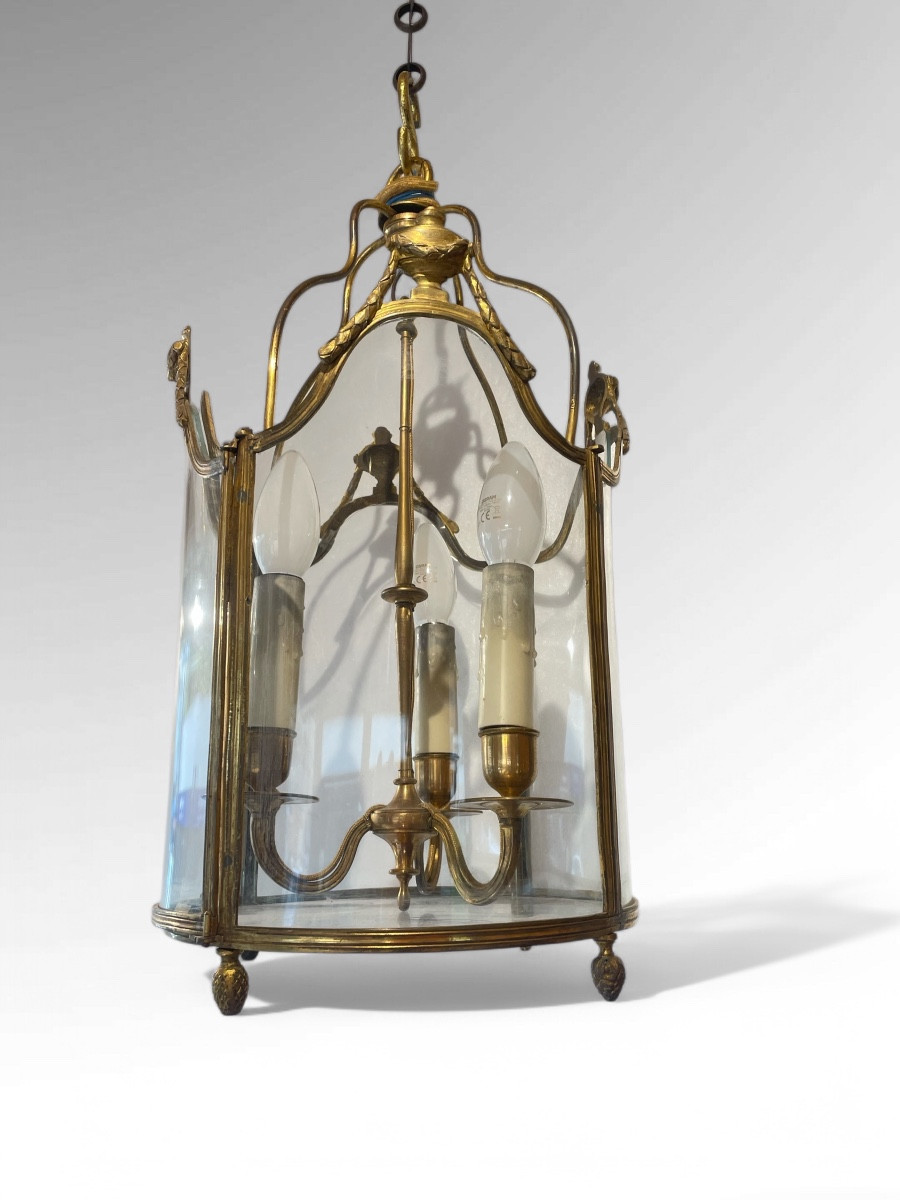 Louis XVI Period Gilt Bronze Vestibule Lantern