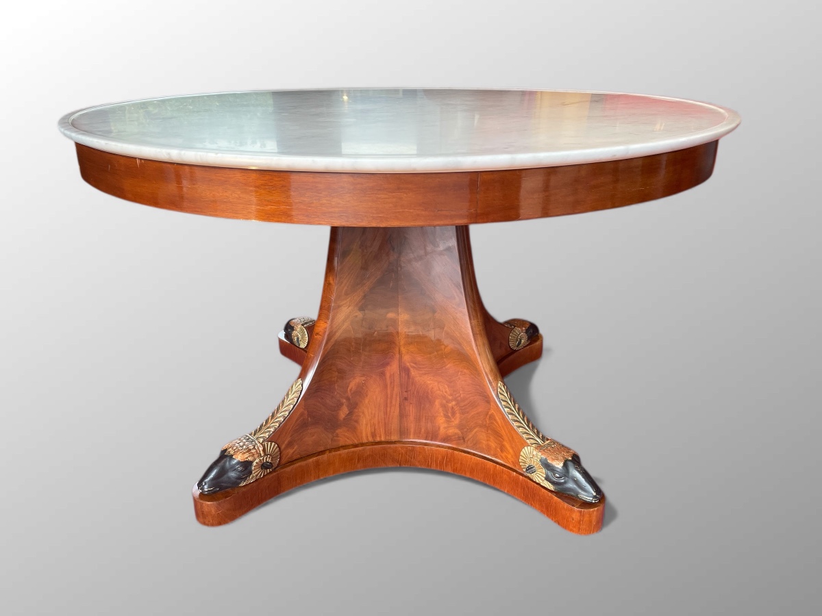 Empire Period Mahogany Gueridon/table