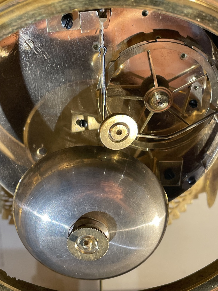 Empire Period Gilt Bronze Clock-photo-4