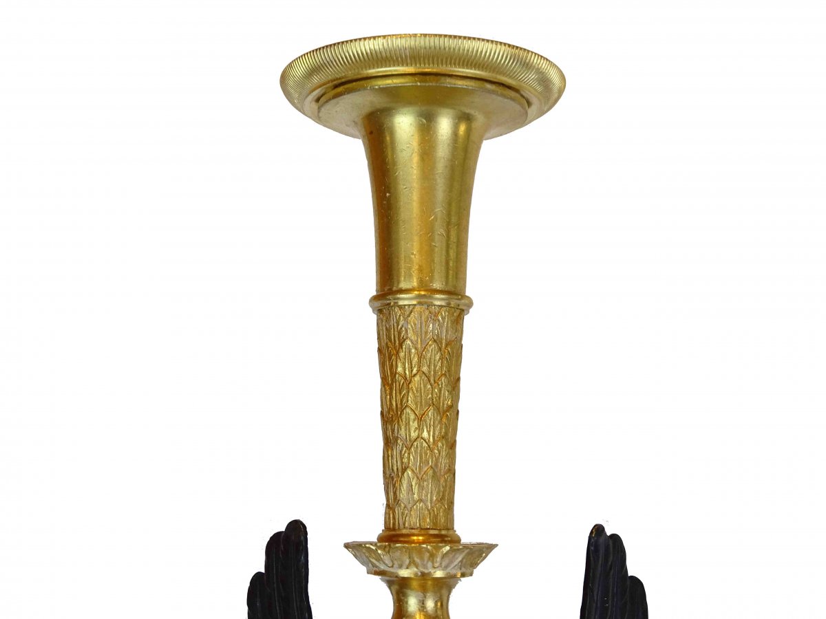Paire De Porte Torchère époque Empire-photo-1