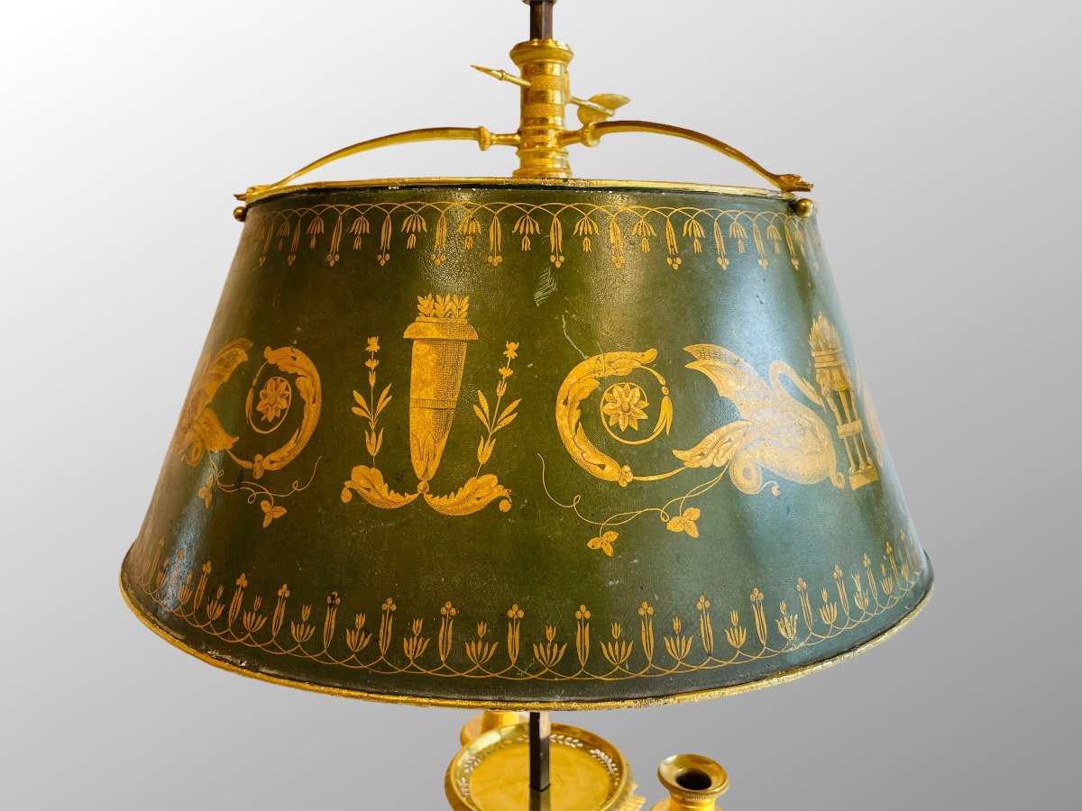 Lampe Bouillotte d'époque Premier Empire-photo-6