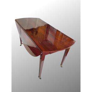 Mahogany Shuttered Table Directoire Period Called "library Table"