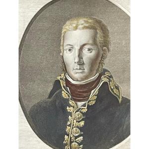 Portrait De Jean Victor Marie Moreau. Gravure