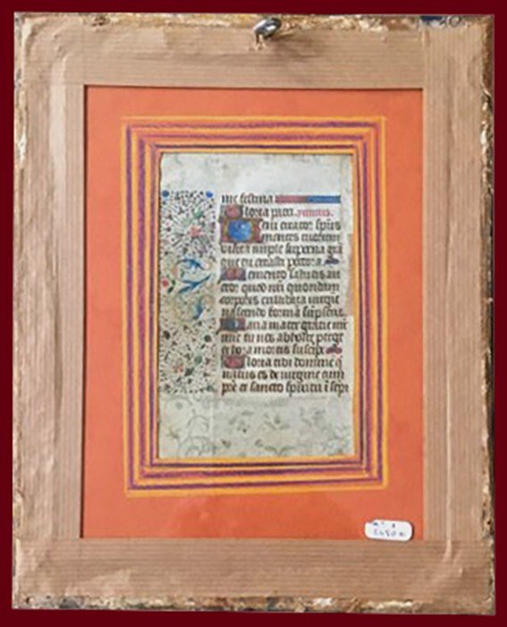 French School Late 15th "religious Subject" Illumination/gouache,gold Paint/velum,book Of Hours-photo-4