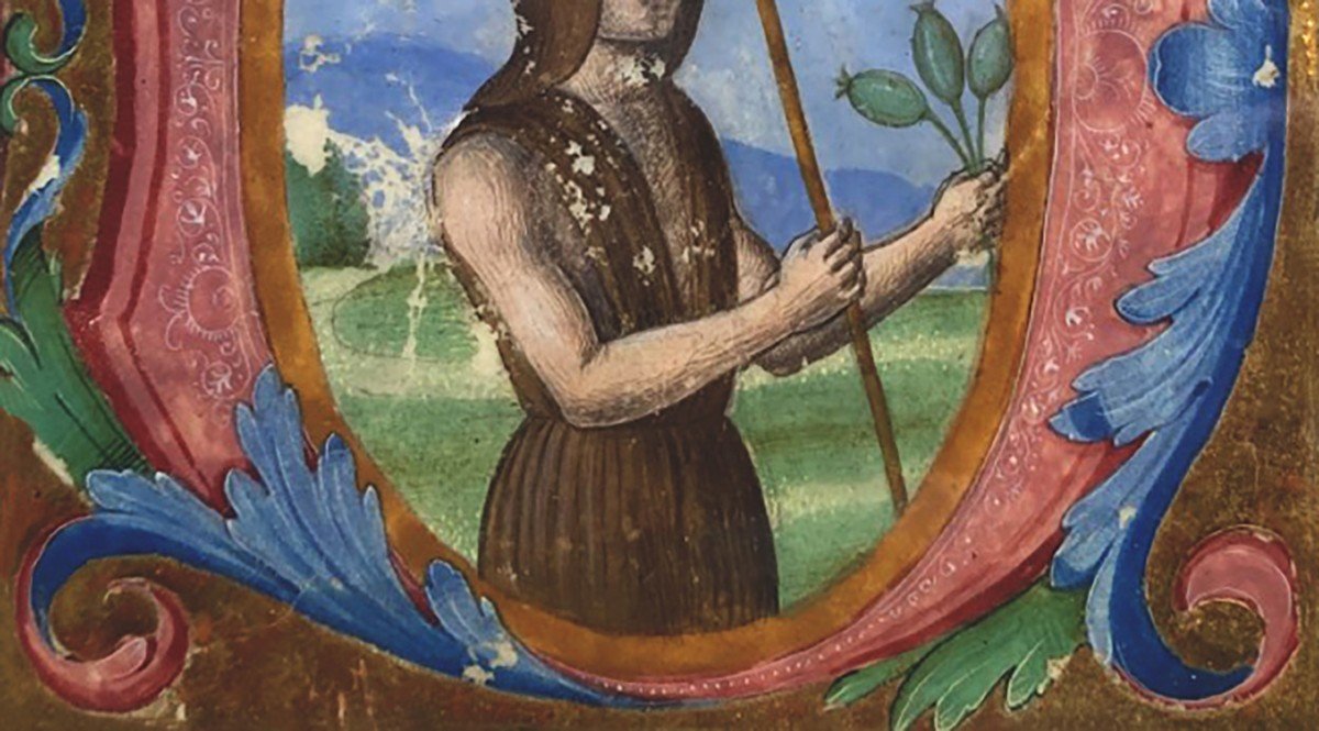 ECOLE ITALIENNE, FLORENCE (1480), 15E SIECLE "Enluminure" Gouache et peinture dorée-photo-3