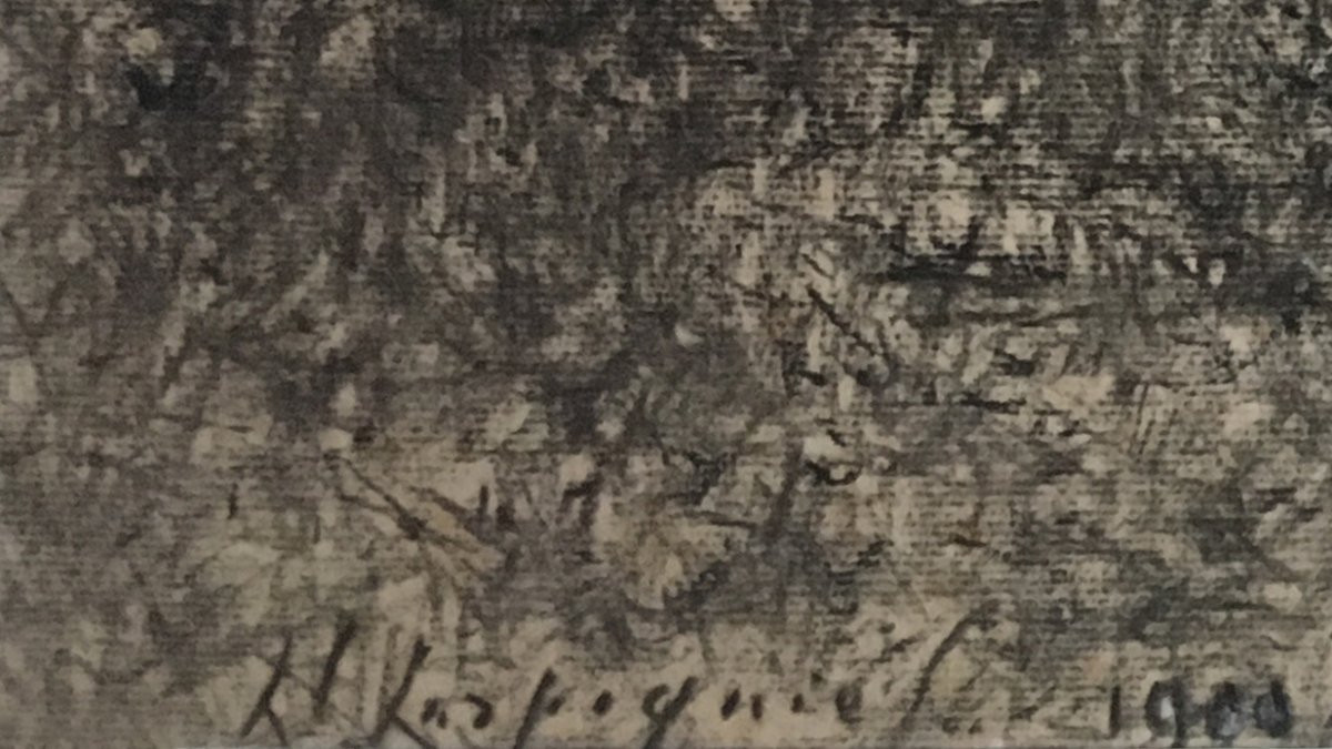 Harpignies Henri (1819-1916) "landscape Le Cap Martin" Drawing In Black Pencil And White Chalk, Signed-photo-4