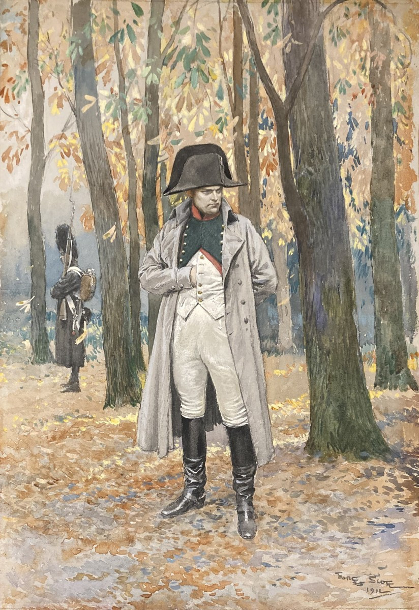 Scott Georges (1873-1943) "napoleon" Gouache, Signed And Dated