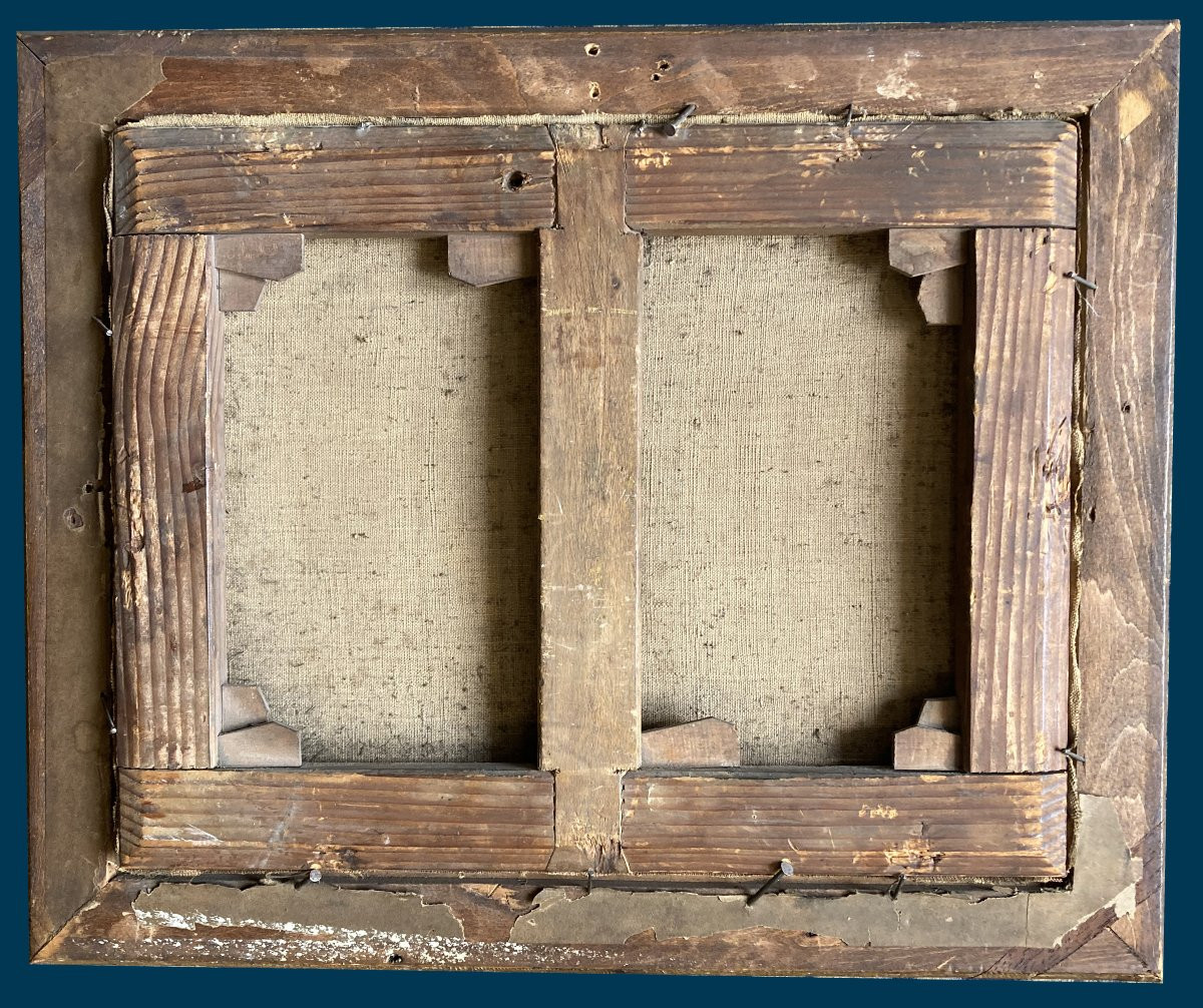 Jean-pierre Bidauld (1745-1813) "animated Landscape By The River" Oil On Canvas, Signed, Framed-photo-4