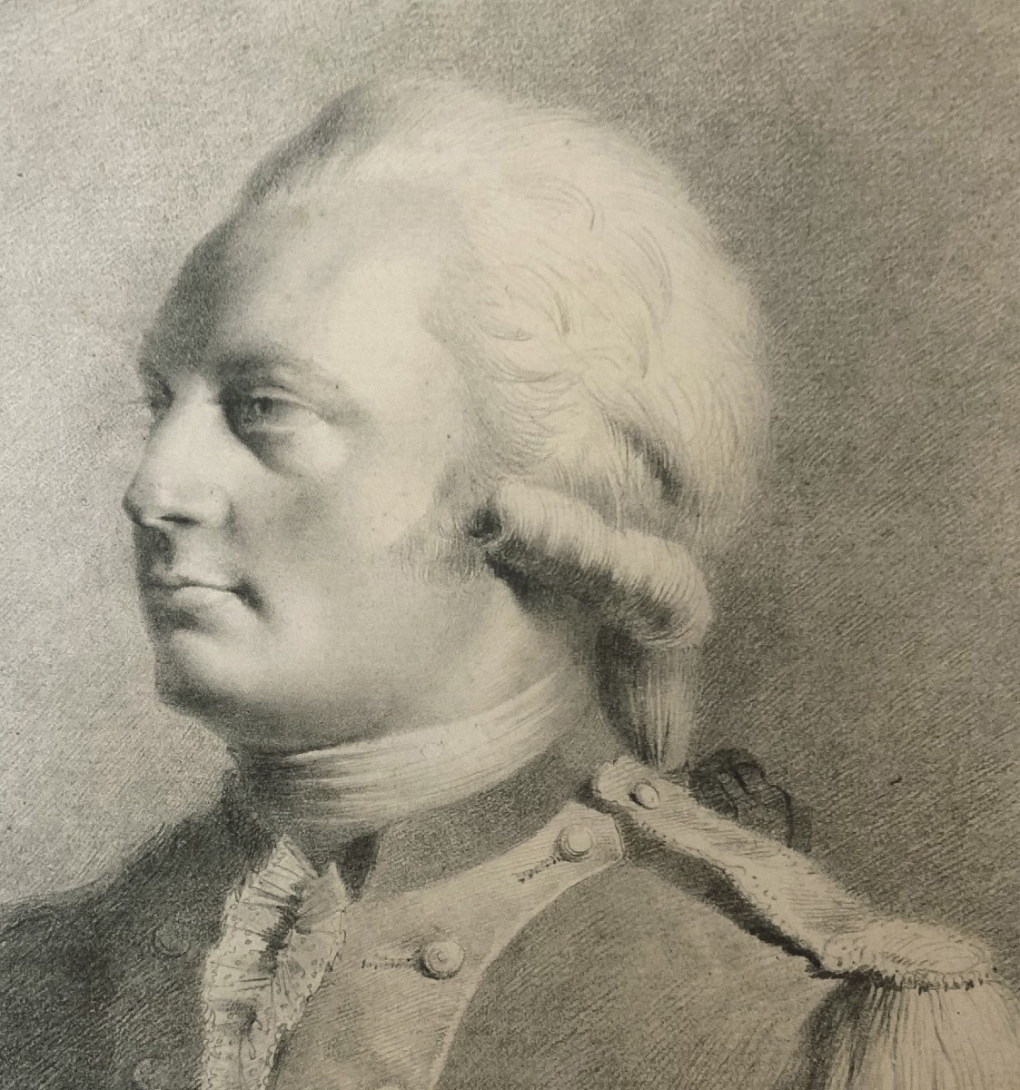 BOISSIEU DE Jean-Jacques (1736-1810) "Portrait d'homme" Dessin/Pierre noire, monogrammé et daté-photo-4