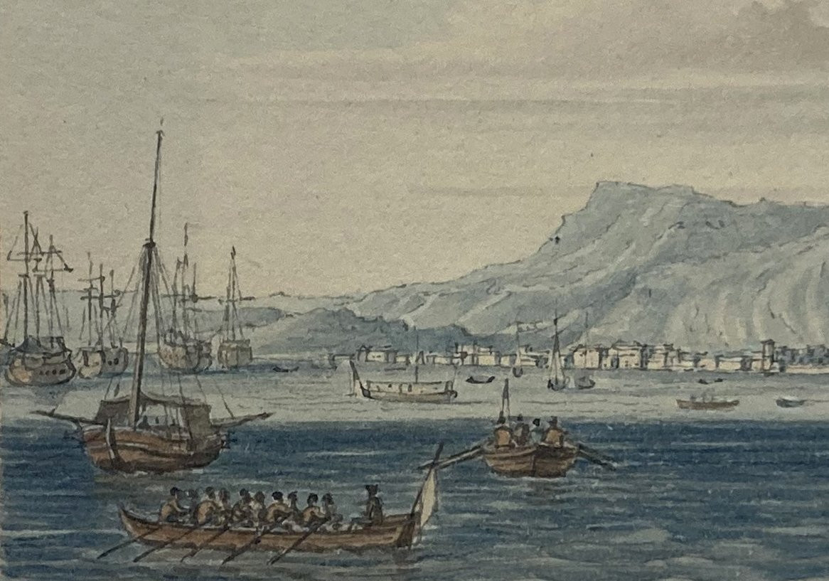 Nicolle Jean-victor (1754-1826) "island Of Saint Domingue" Watercolor-photo-2