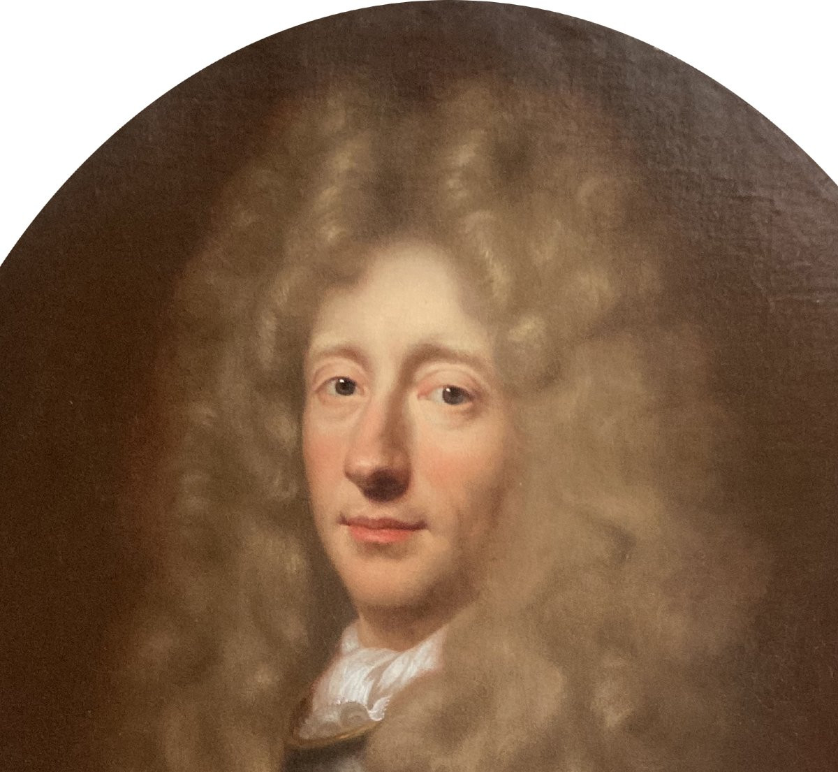 Troy De François (1645-1730) "man Portrait" Oil/canvas,frame19th, Cat. D. Brême, P Dupuy Museum-photo-2