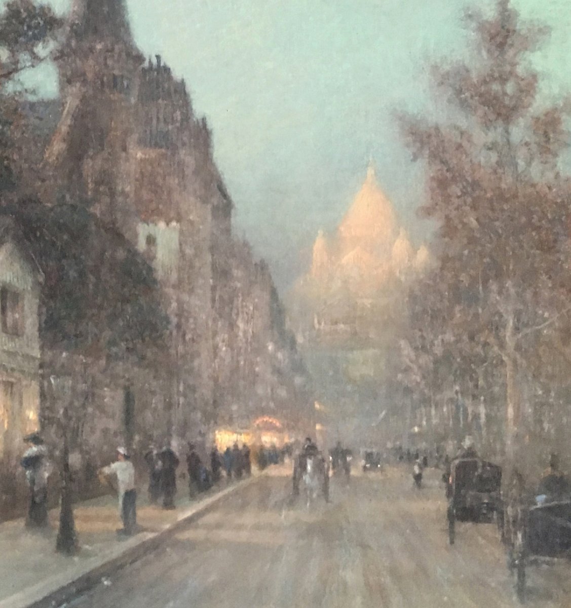 Billotte René (1846-1914) "paris, The Sacré Coeur In The Background" Pastel, Signed, Frame 19th-photo-3