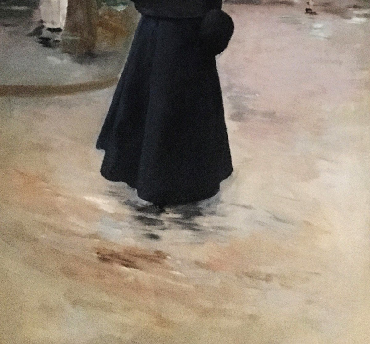MARCEL-CLEMENT Amédée Julien, Attribué à (Né en 1873) "Une élégante" Huile sur toile-photo-3