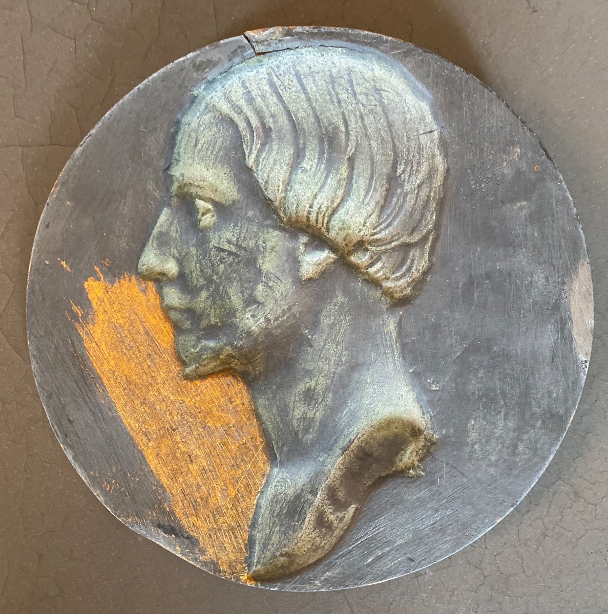 Grande Médaille Profil De Ferdinand Philippe D’orleans (1810-1842)-photo-2