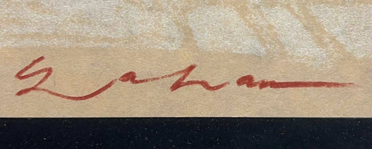 Sam Szafran - Lilette à La Chaise De Gaudi - 2007 - Lithographie Sur Papier Japon-photo-3