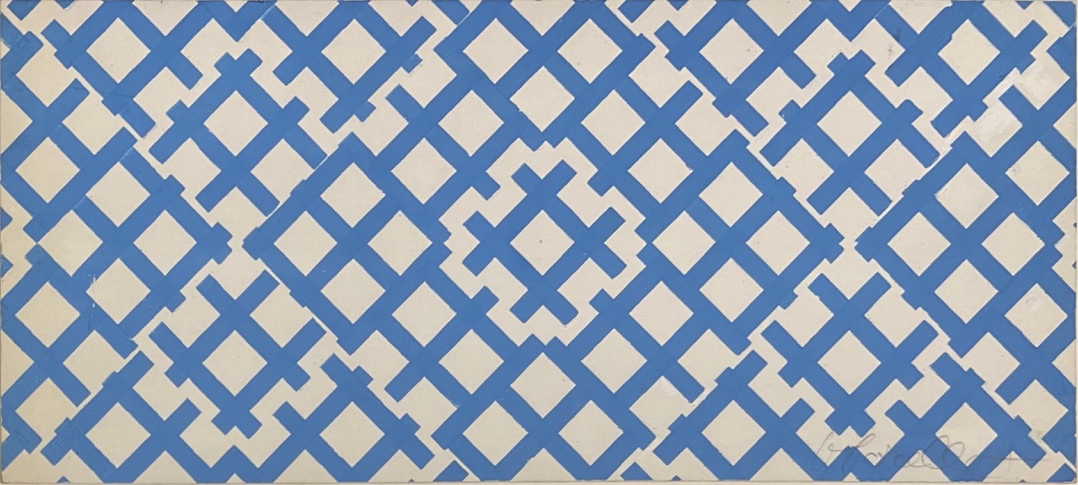 François Morellet - Fresco Project - Gouache Study Card - 1972-photo-2