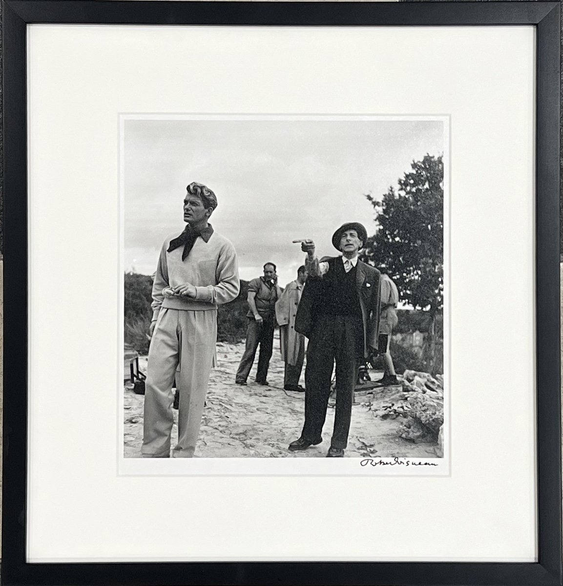 Robert Doisneau - Jean Marais & Jean Cocteau - Silver Print - 1949