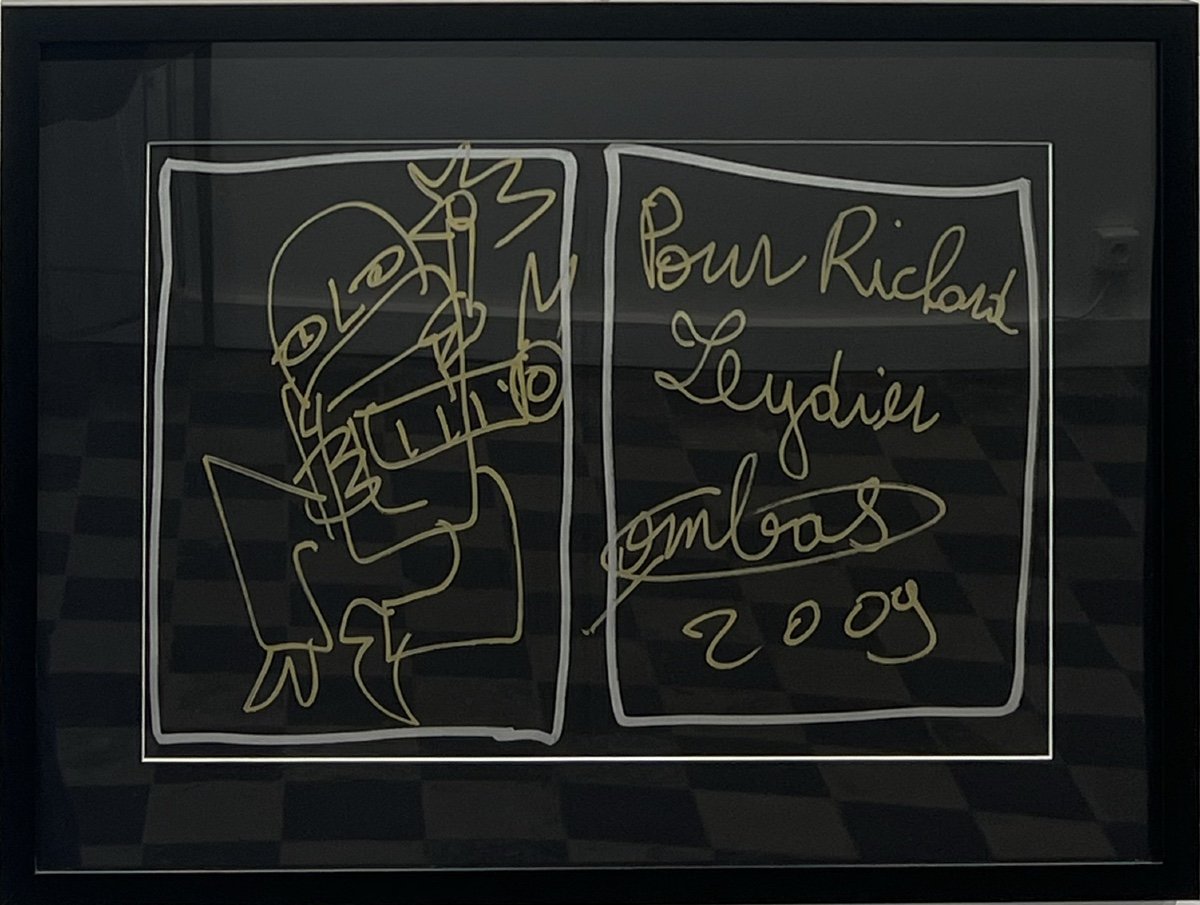 Robert Combas - Photographe - Dessin Aux Posca Doré Et Argenté - 2009
