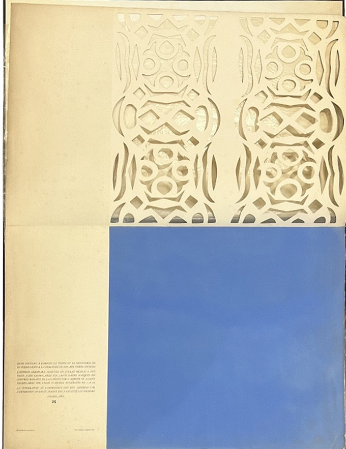Jean Cocteau - Dentelle d'Éternité - Poème-objet - Découpage - Papier Vélin D’arches - 1953-photo-2
