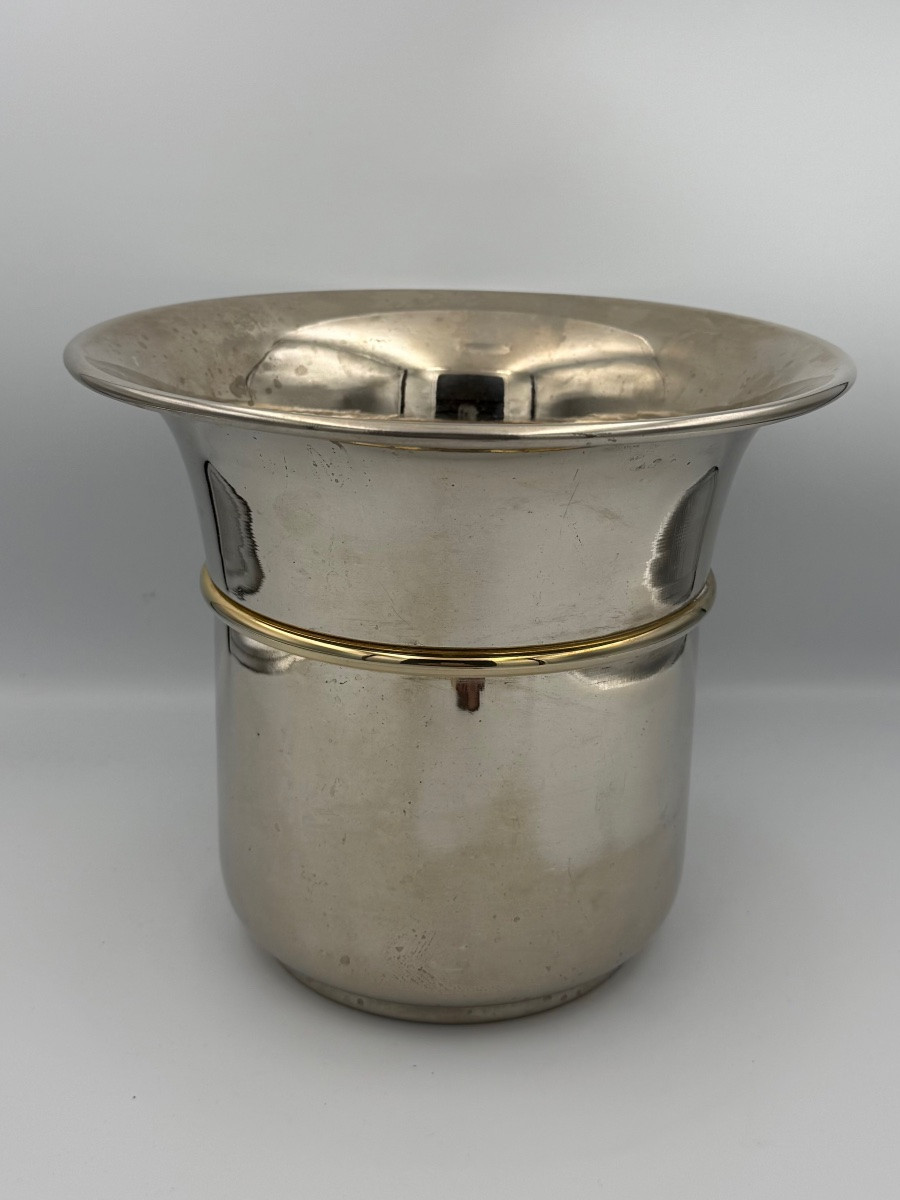 Lancel - Champagne Bucket - Silver Metal -photo-2