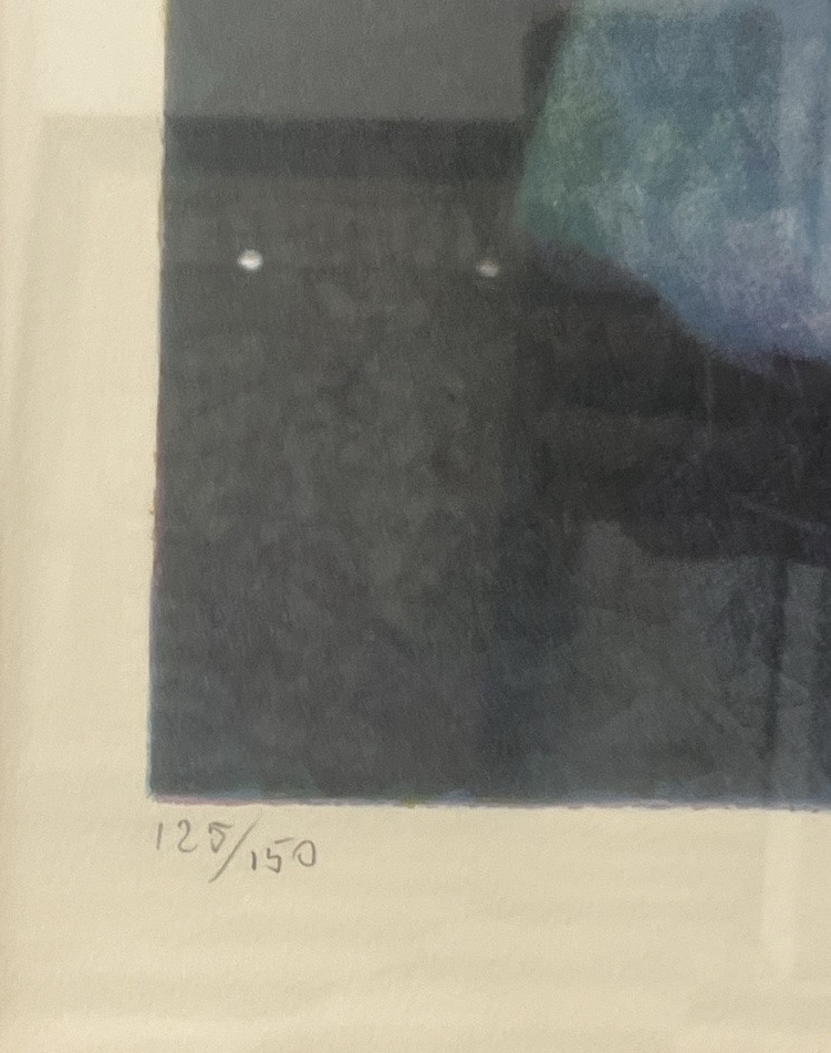 Louis Toffoli - La Brodeuse -  Lithographie-photo-3