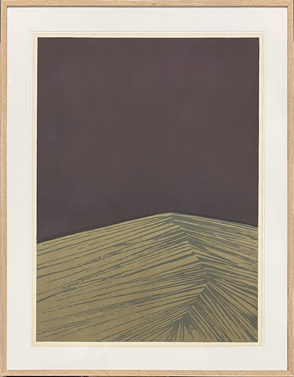 Anna-Eva Bergman - Crête - Lithographie en couleurs et dorée - 1972