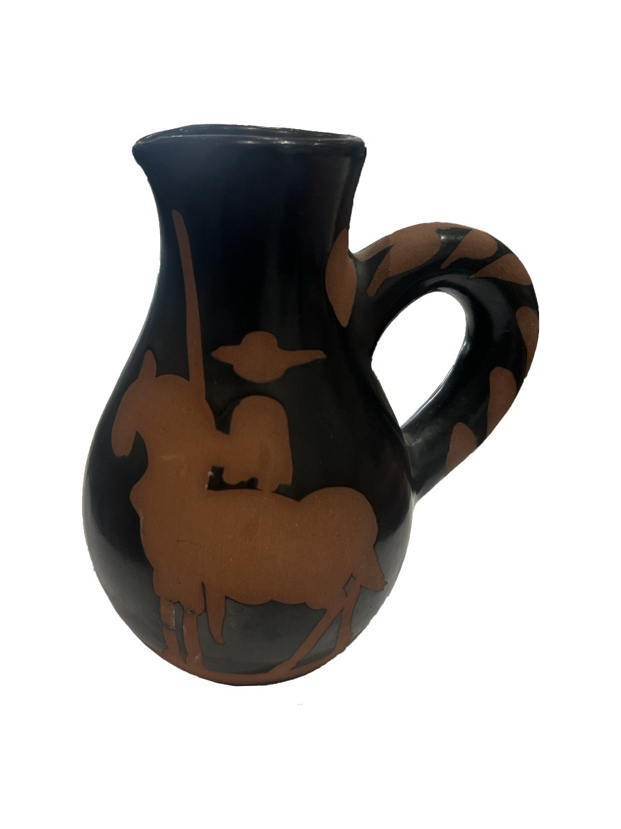 Pablo Picasso - Picador And Bull Model Pitcher - Red Earthenware, Decoration - 1952